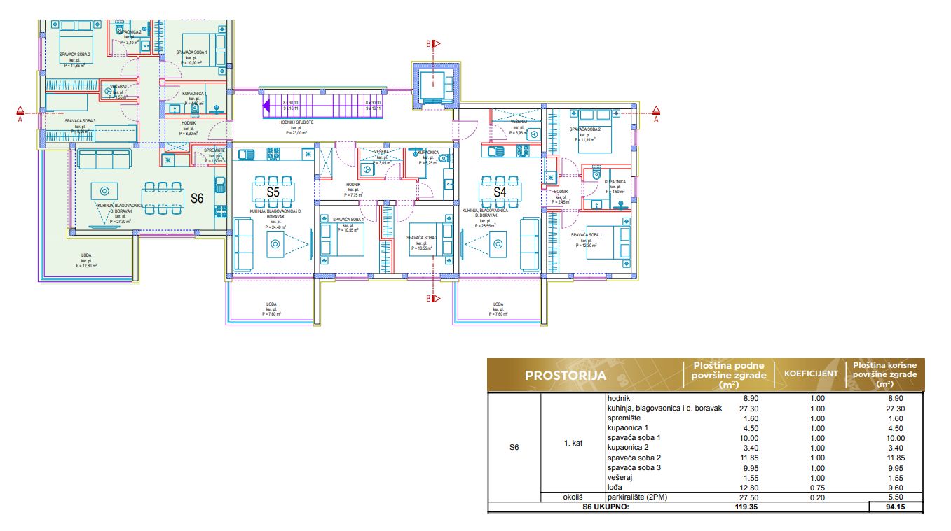Stan u Privlaci, 94.15m², 3 sobe — slika 5