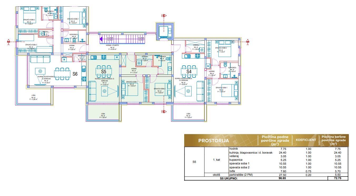 Stan u Privlaci, 72.75m², 2 sobe — slika 5