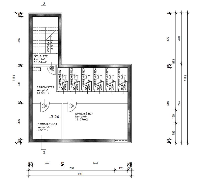 Stan u Sukošanu, 90m², 3 sobe — slika 3