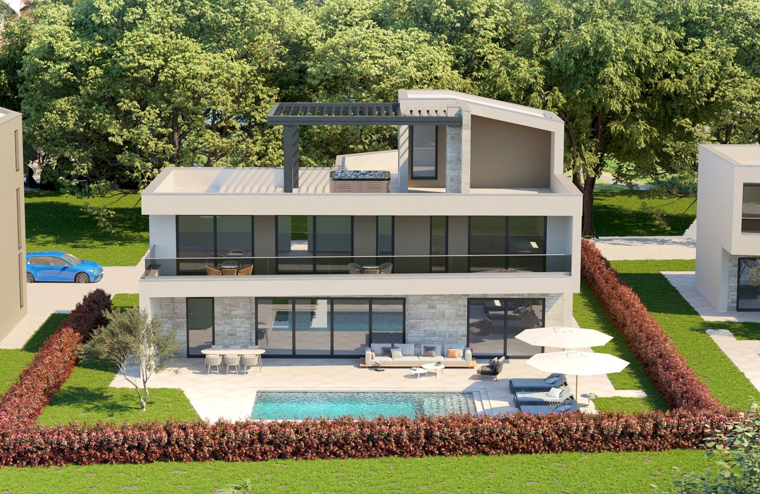 Haus u Poreču, 230m², 4 sobe