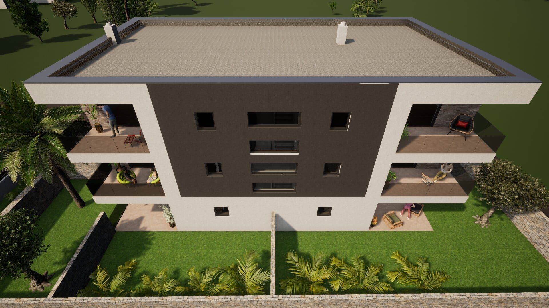 Wohnung u Privlaci, 75.97m², 2 sobe