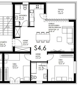 Wohnung u Privlaci, 75.97m², 2 sobe, slika 3