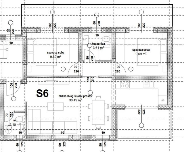 Apartment u Privlaci, 81.98m², 2 sobe, slika 4