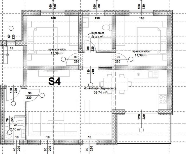 Apartment u Privlaci, 77.88m², 2 sobe, slika 3