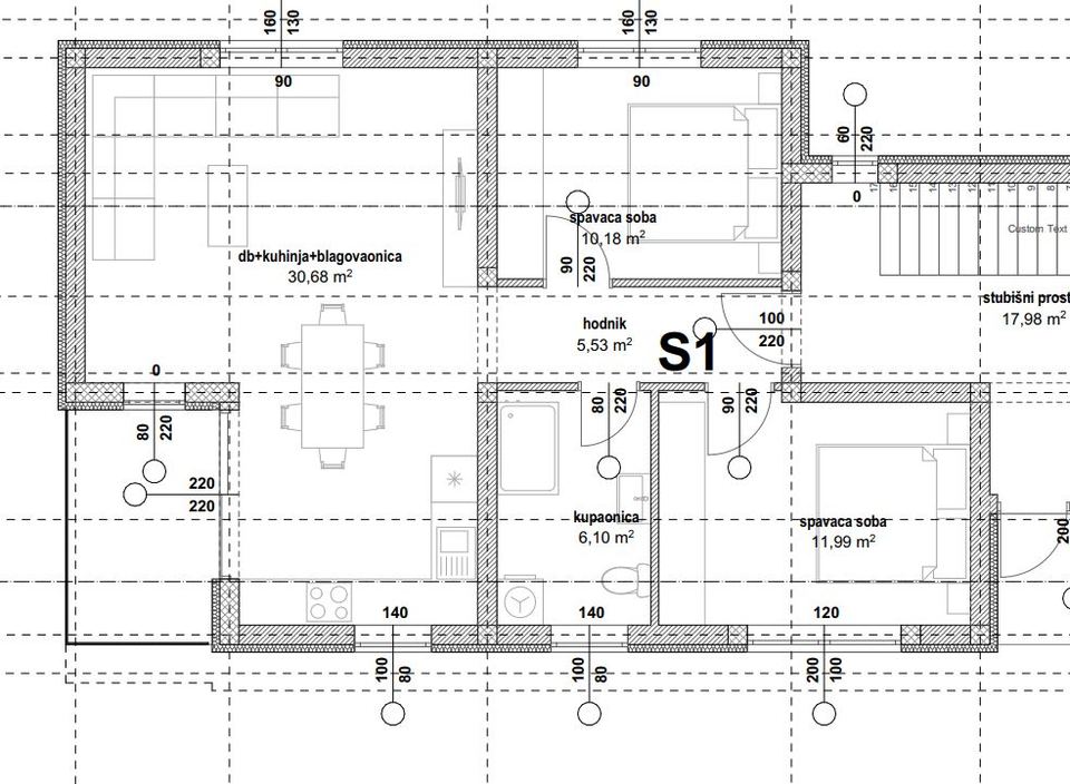 Appartamento u Privlaci, 84.77m², 2 sobe, slika 4