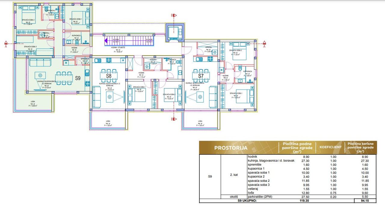 Appartamento u Privlaci, 94.15m², 3 sobe, slika 5