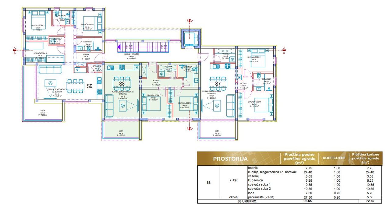 Apartment u Privlaci, 72.75m², 2 sobe, slika 5