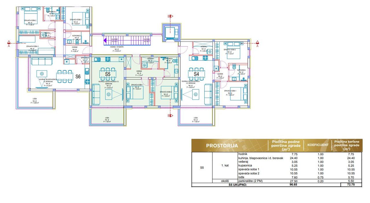 Apartment u Privlaci, 72.75m², 2 sobe, slika 5