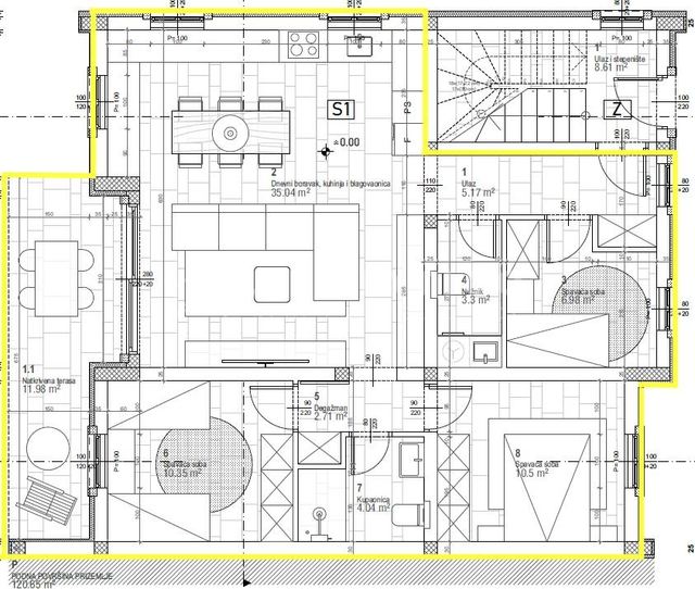 Wohnung u Kanfanaru, 84m², 3 sobe, slika 4