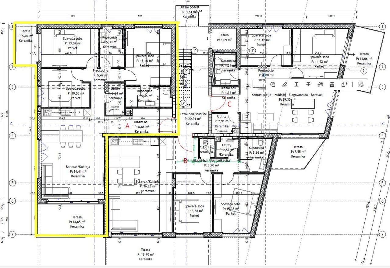 Wohnung u Rovinju, 122.17m², 3 sobe, slika 5