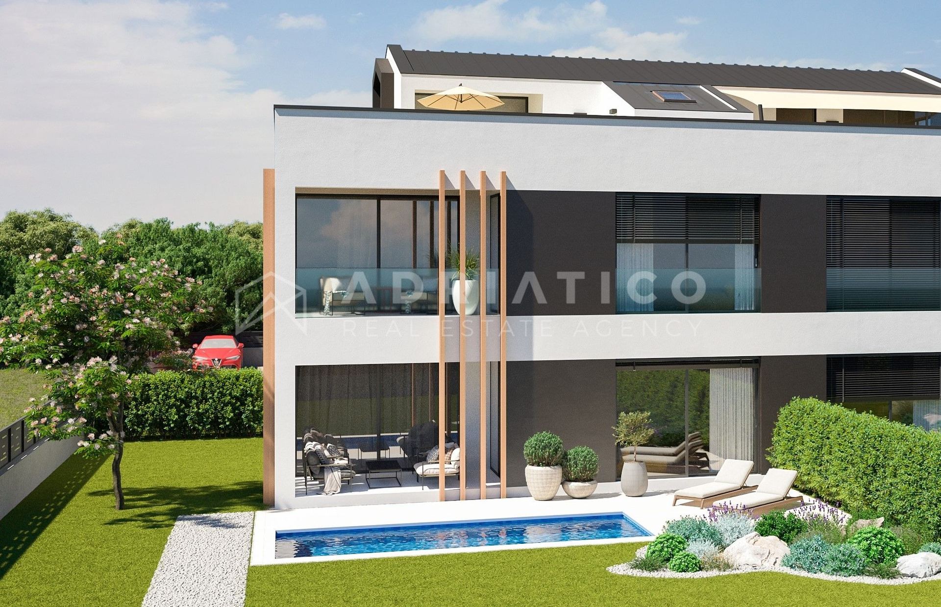 Wohnung u Rovinju, 109.8m², 2 sobe