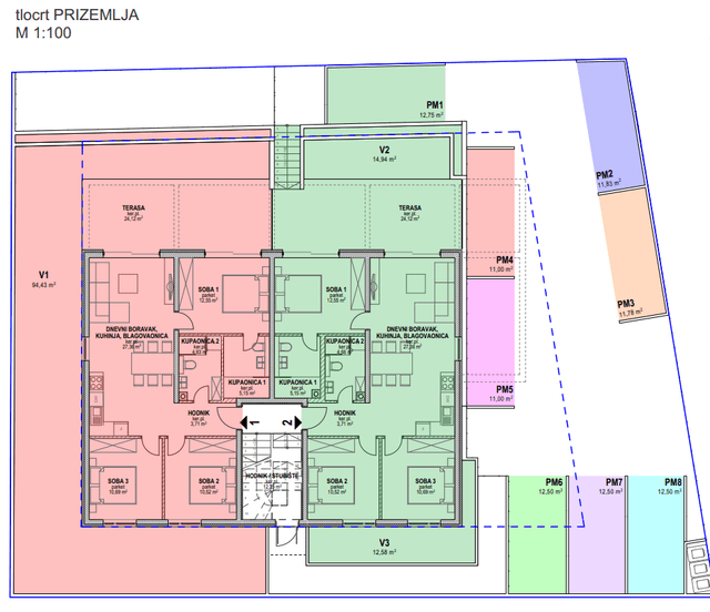 Wohnung u Povljani, 98.76m², 3 sobe, slika 5