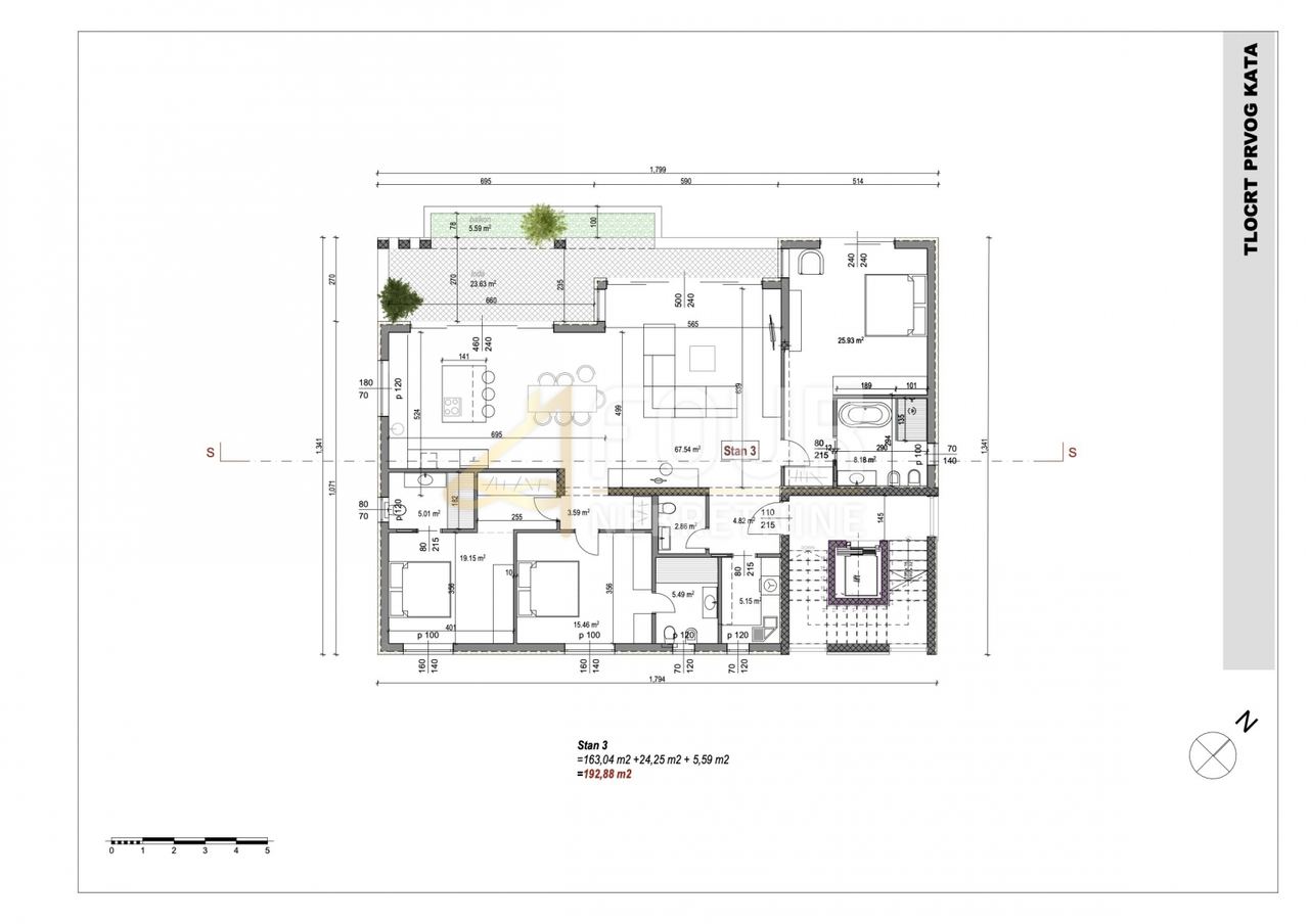Appartamento u Rovignu, 192.03m², 3 sobe, slika 5