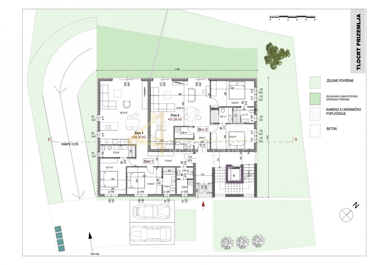 Wohnung u Rovinju, 88.84m², 2 sobe, slika 5