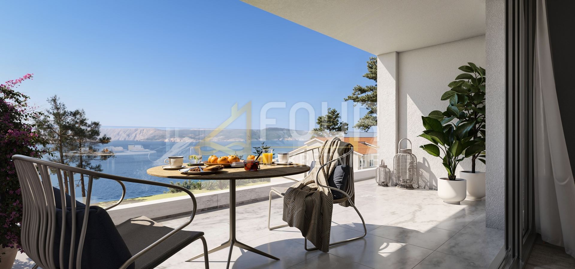 Appartamento u Novi Vinodolskiu, 58.19m², 2 sobe