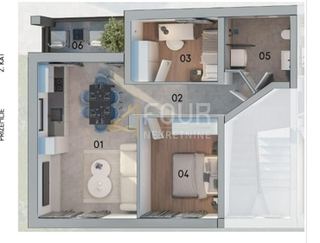 Appartamento u Pola (Pula)u, 60.38m², 2 sobe, slika 5