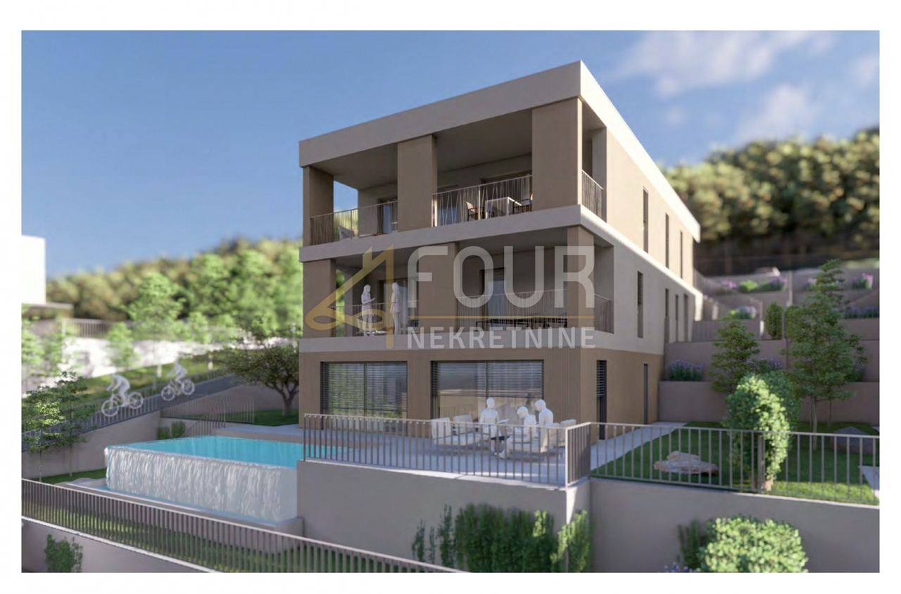Wohnung u Kostreni, 140.85m², 3 sobe