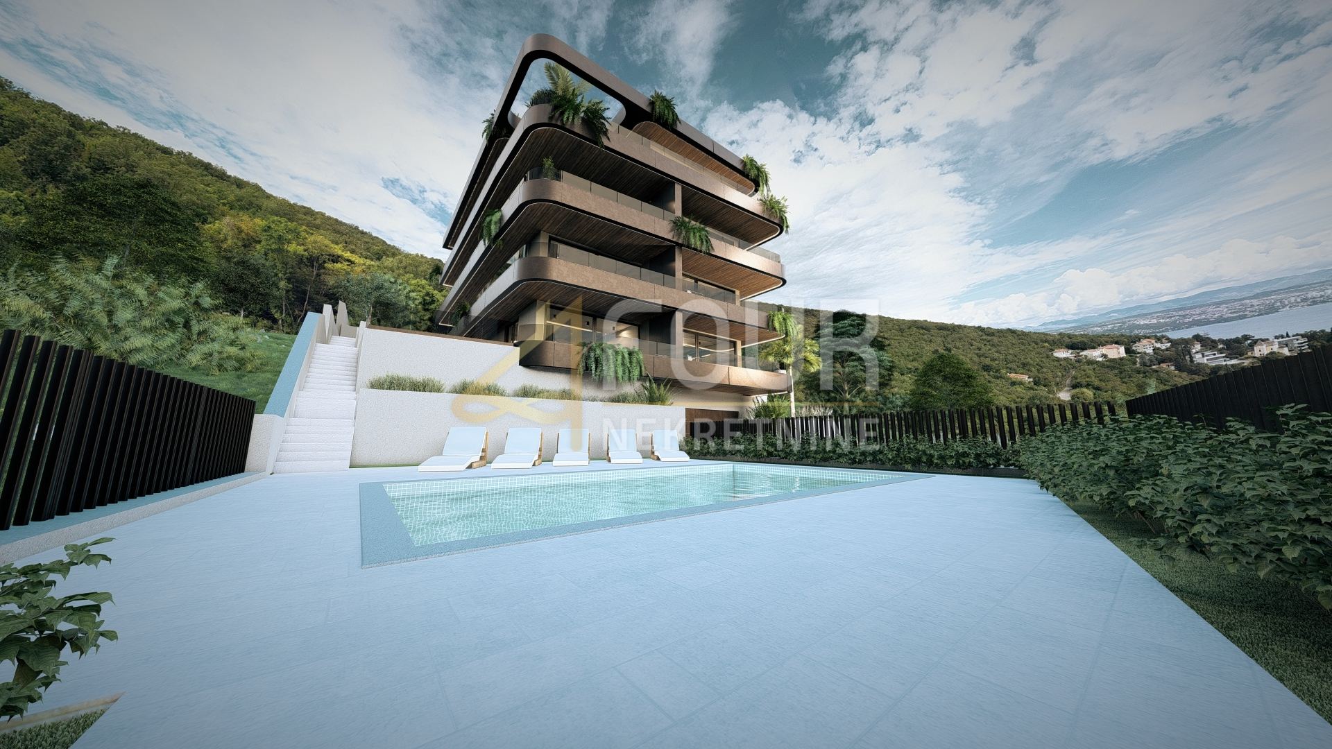 Wohnung u Opatiji, 112.95m², 2 sobe