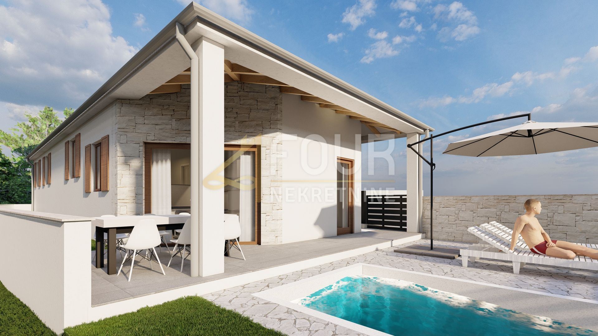 Casa u Svetvinčenatu, 104m², 2 sobe