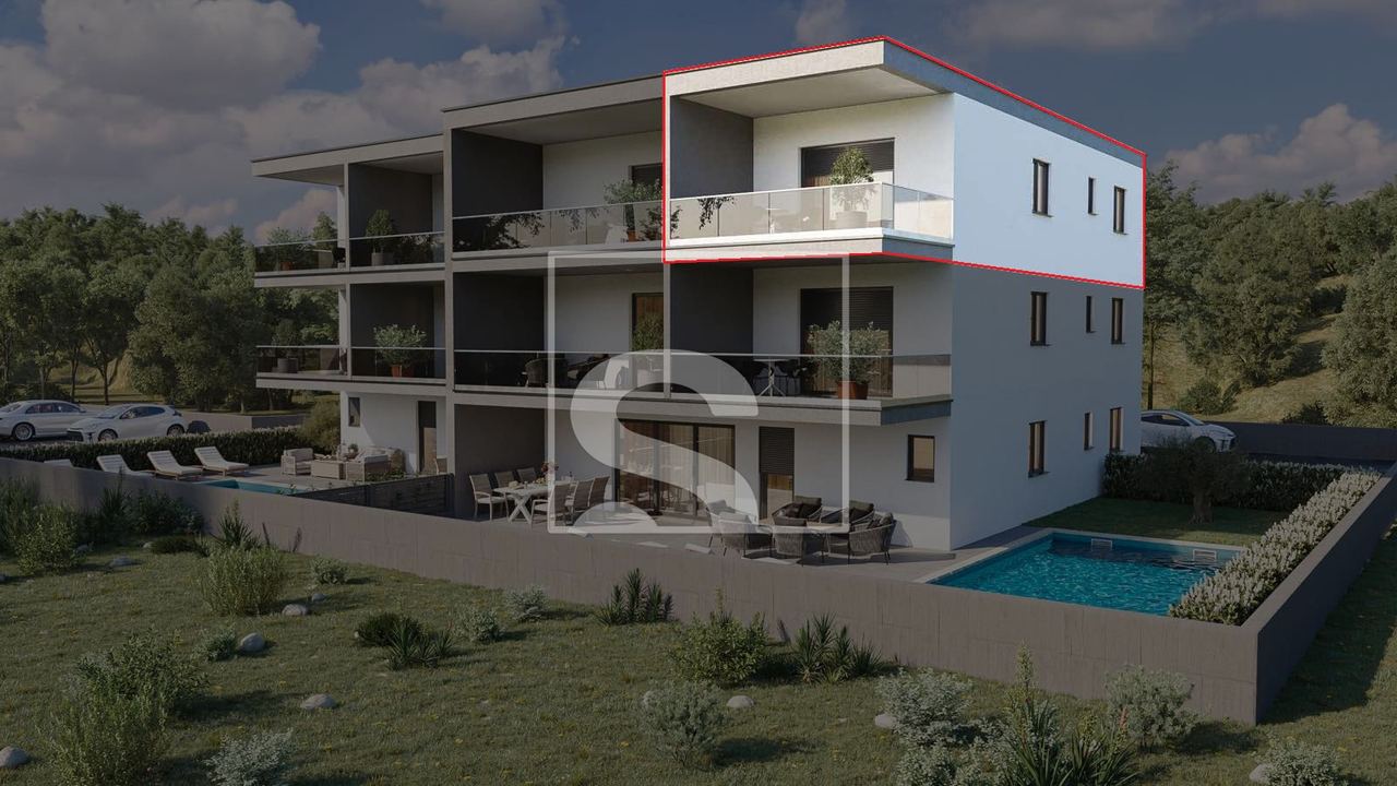 Apartment u Novigradu, 78.07m², 2 sobe