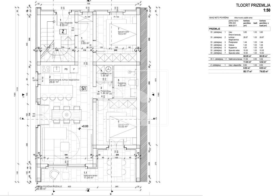 Appartamento u Rovignu, 65.7m², 2 sobe, slika 2