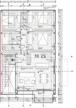 Stan u Funtani, 109m², 3 sobe, slika 2