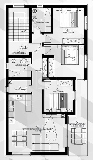 Stan u Medulinu, 105.3m², 3 sobe, slika 2
