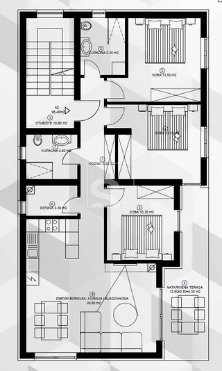 Stan u Medulinu, 101.9m², 3 sobe, slika 2