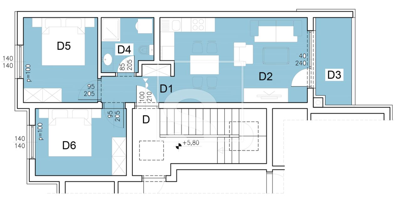 Wohnung u Puli, 80.38m², 2 sobe, slika 4