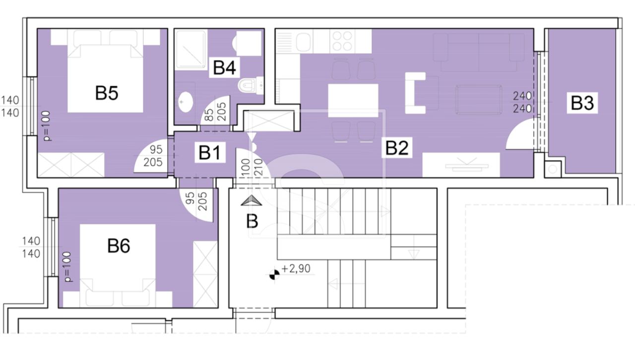 Apartment u Puli, 73.96m², 2 sobe, slika 3