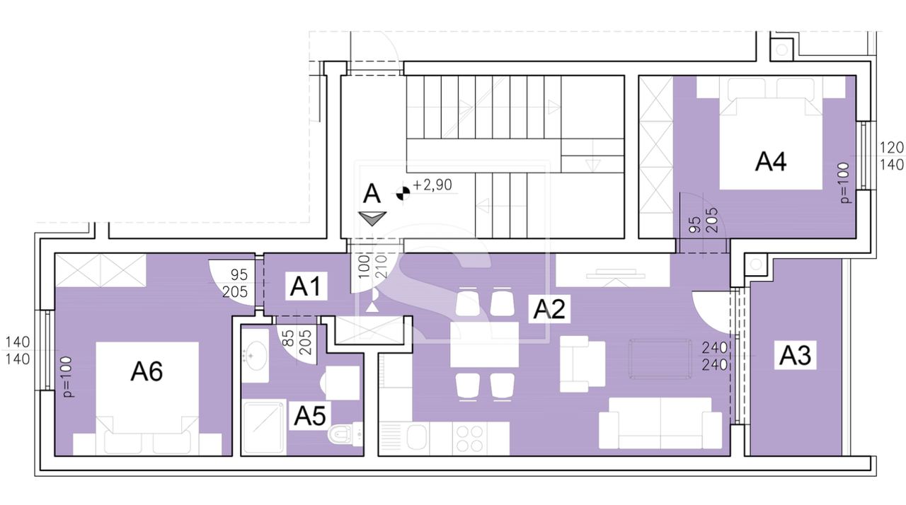 Apartment u Puli, 71.93m², 2 sobe, slika 3