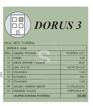 Apartment u Puli, 76.66m², 2 sobe, slika 4