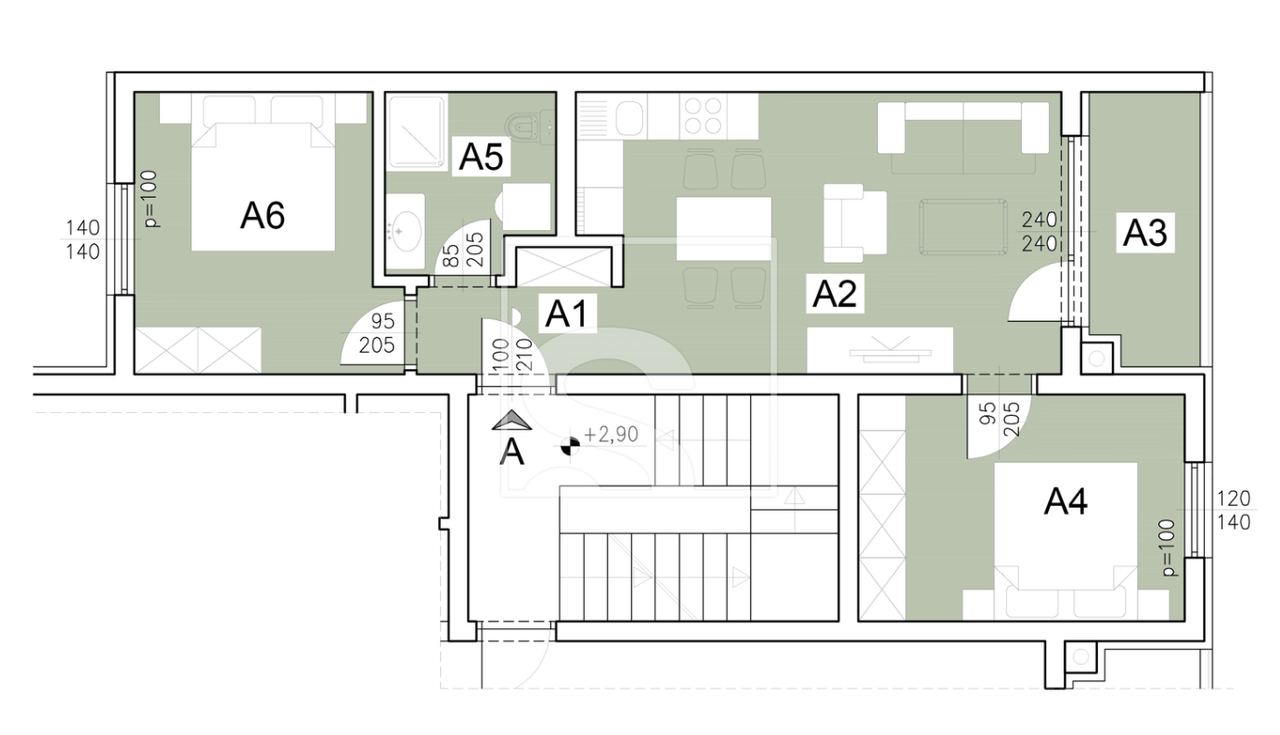 Appartamento u Puli, 73.19m², 2 sobe, slika 3