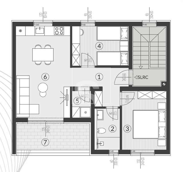 Wohnung u Puli, 58.1m², 2 sobe, slika 2