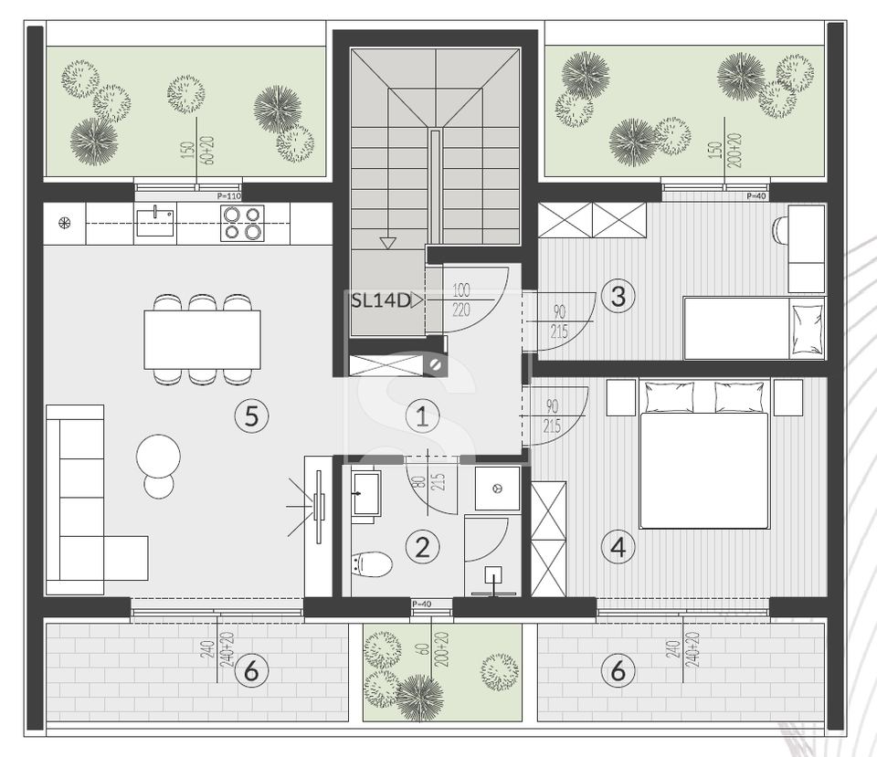 Wohnung u Puli, 60.88m², 2 sobe, slika 2