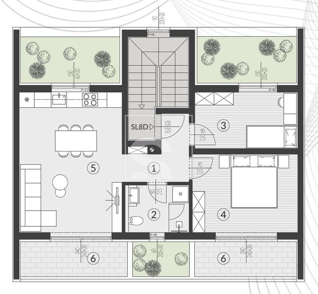 Wohnung u Puli, 60.76m², 2 sobe, slika 2