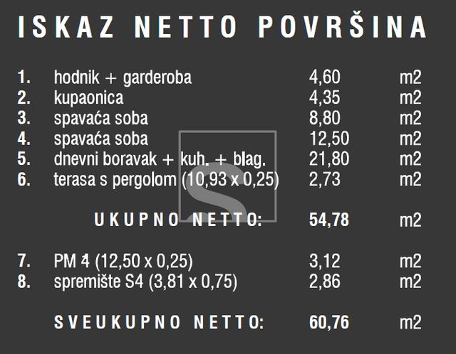 Wohnung u Puli, 60.76m², 2 sobe, slika 3