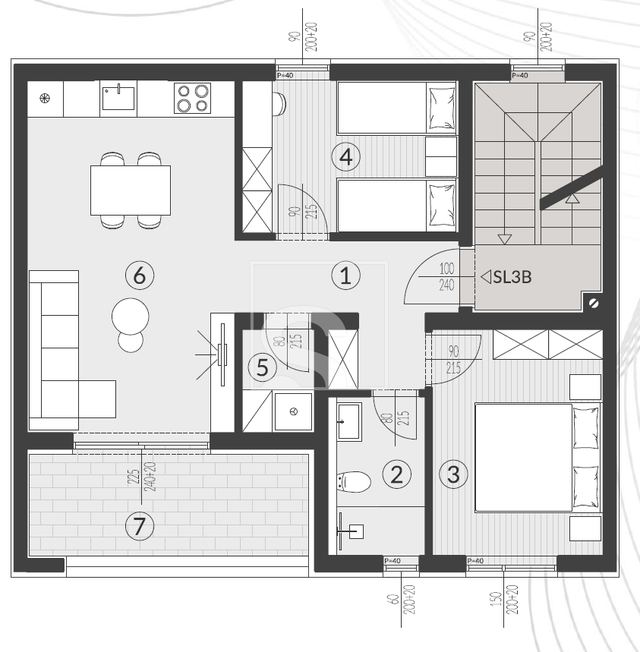Wohnung u Puli, 58.1m², 2 sobe, slika 2