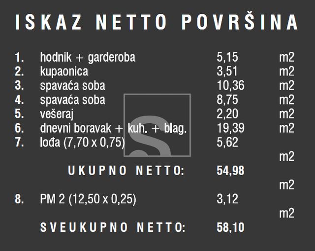 Wohnung u Puli, 58.1m², 2 sobe, slika 3