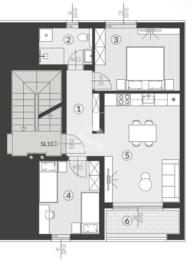 Wohnung u Puli, 58.01m², 2 sobe, slika 4