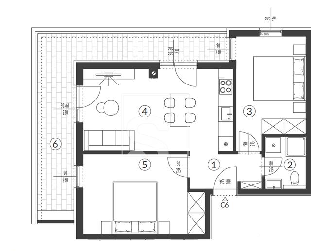 Apartment u Puli, 67.95m², 2 sobe, slika 2