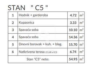 Apartment u Puli, 58.08m², 2 sobe, slika 3