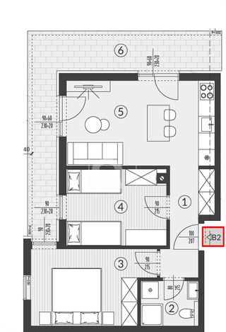 Stan u Puli, 62.38m², 2 sobe, slika 2