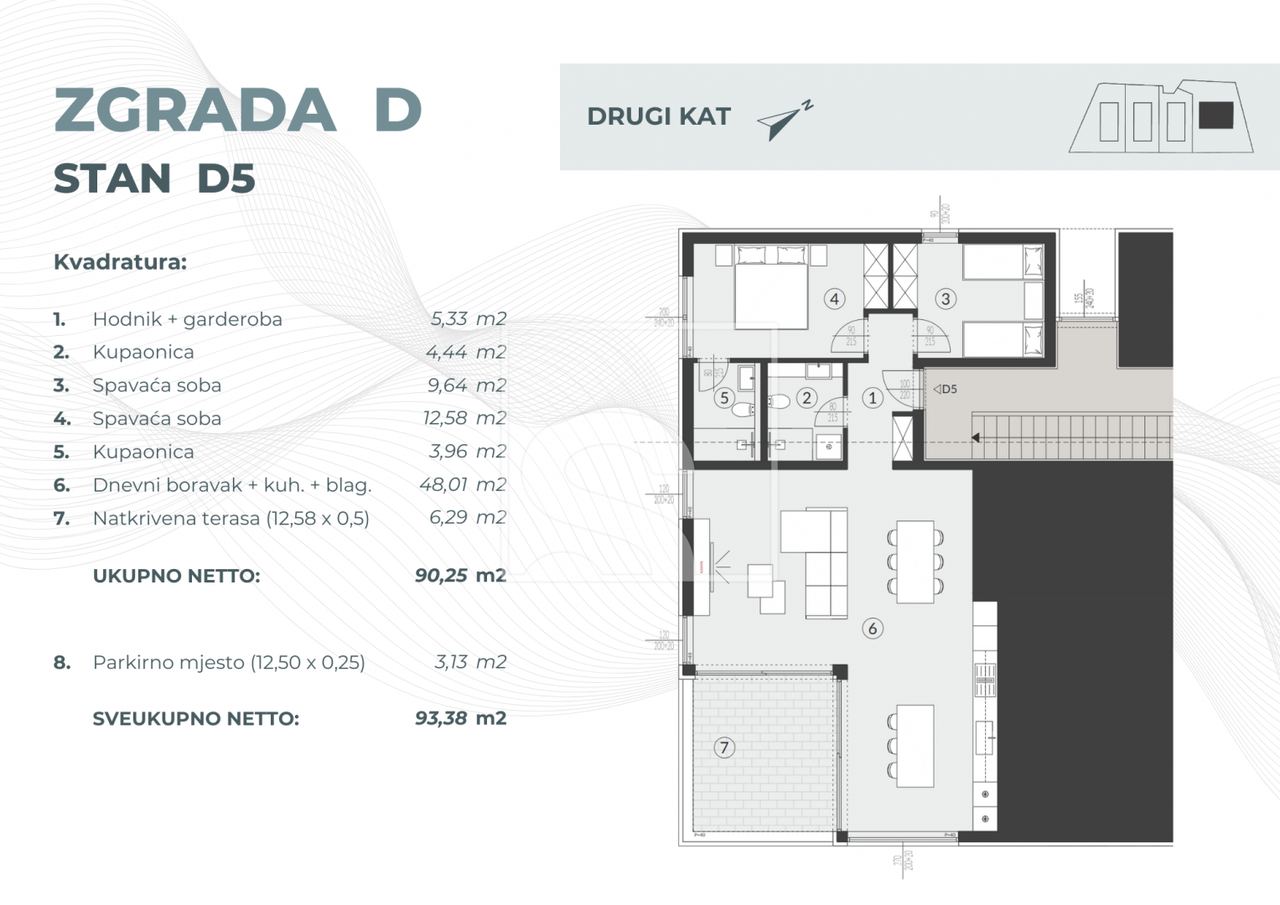 Apartment u Fažani, 93.38m², 2 sobe, slika 2