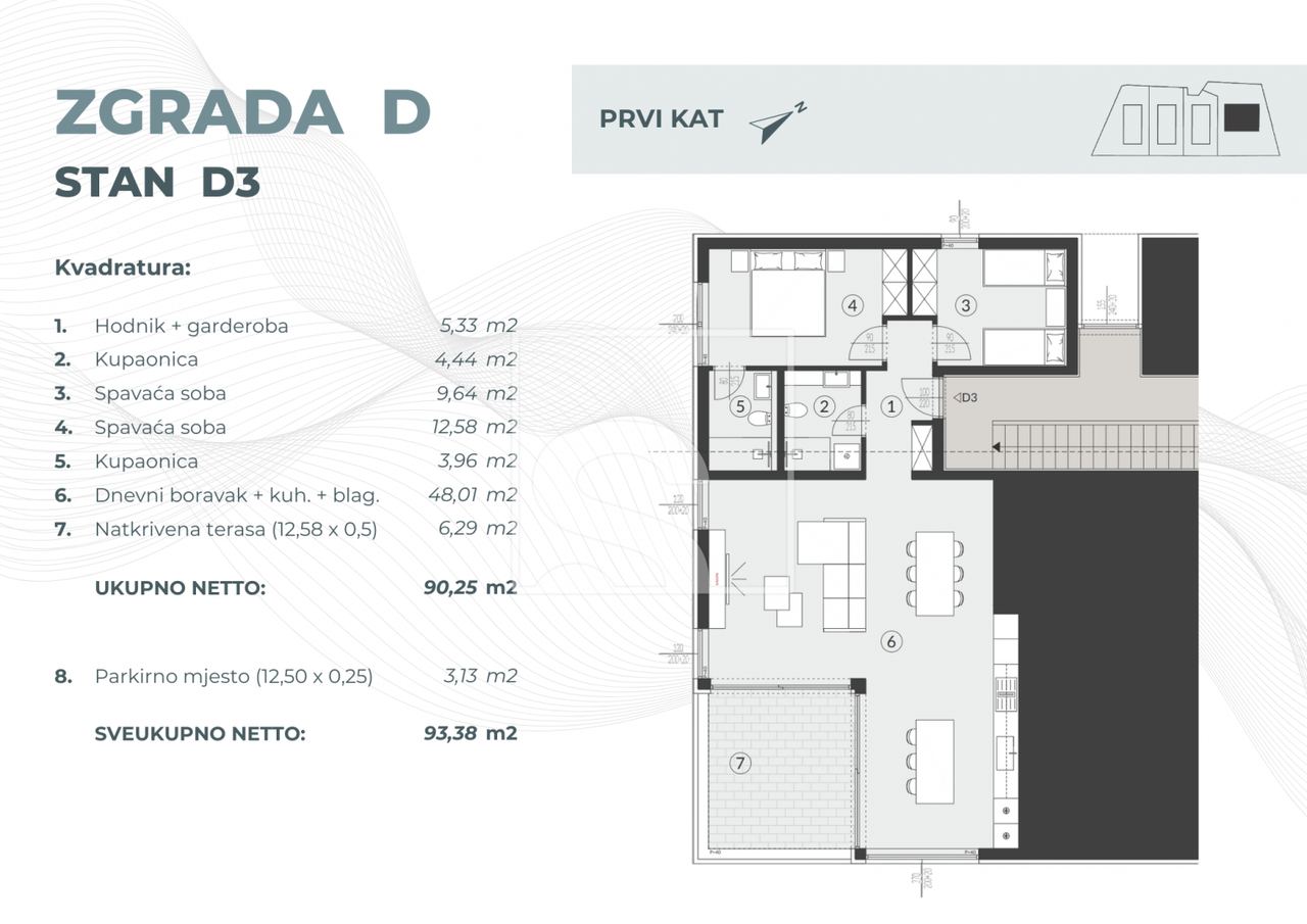 Appartamento u Fažani, 93.38m², 2 sobe, slika 2
