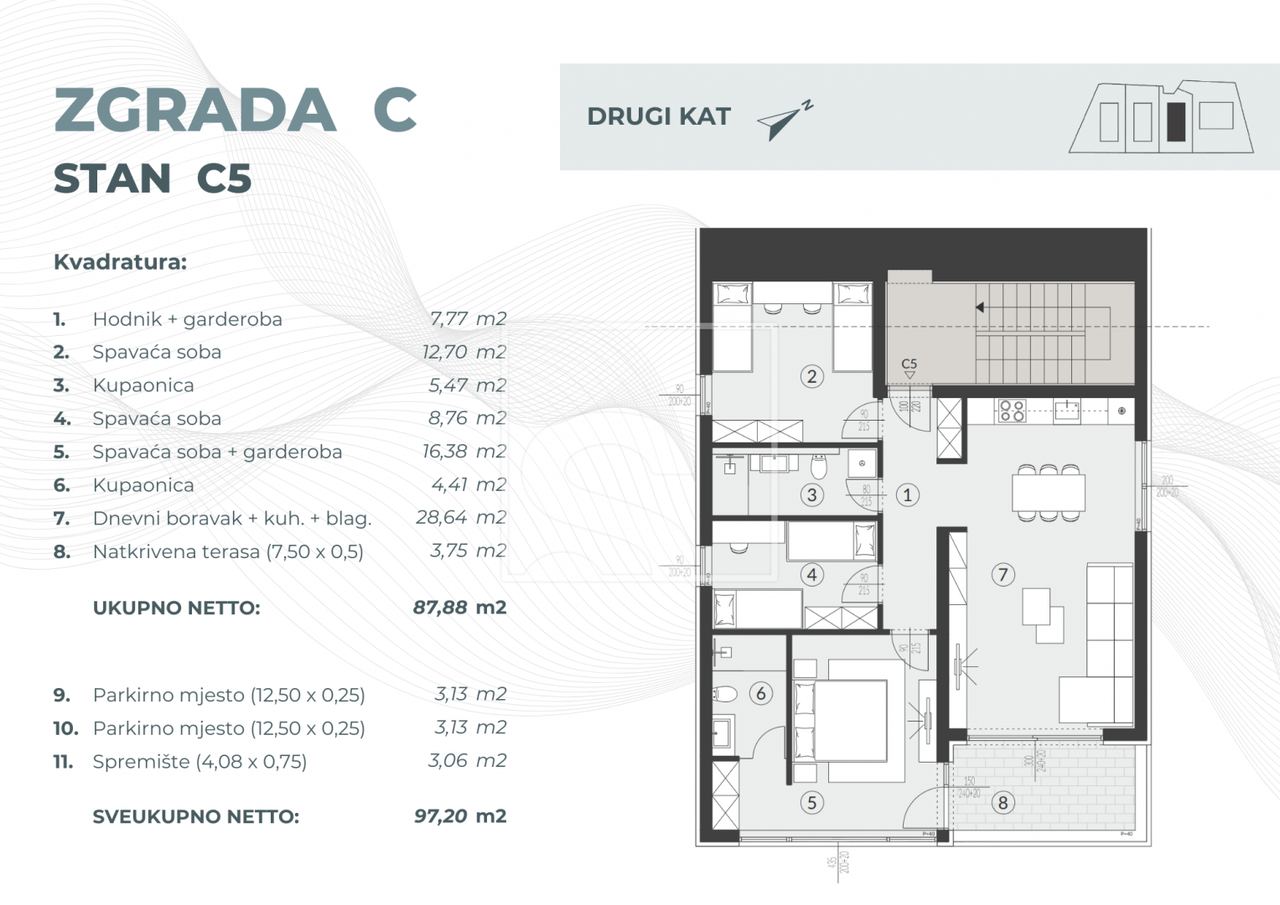 Apartment u Fažani, 97.2m², 3 sobe, slika 2