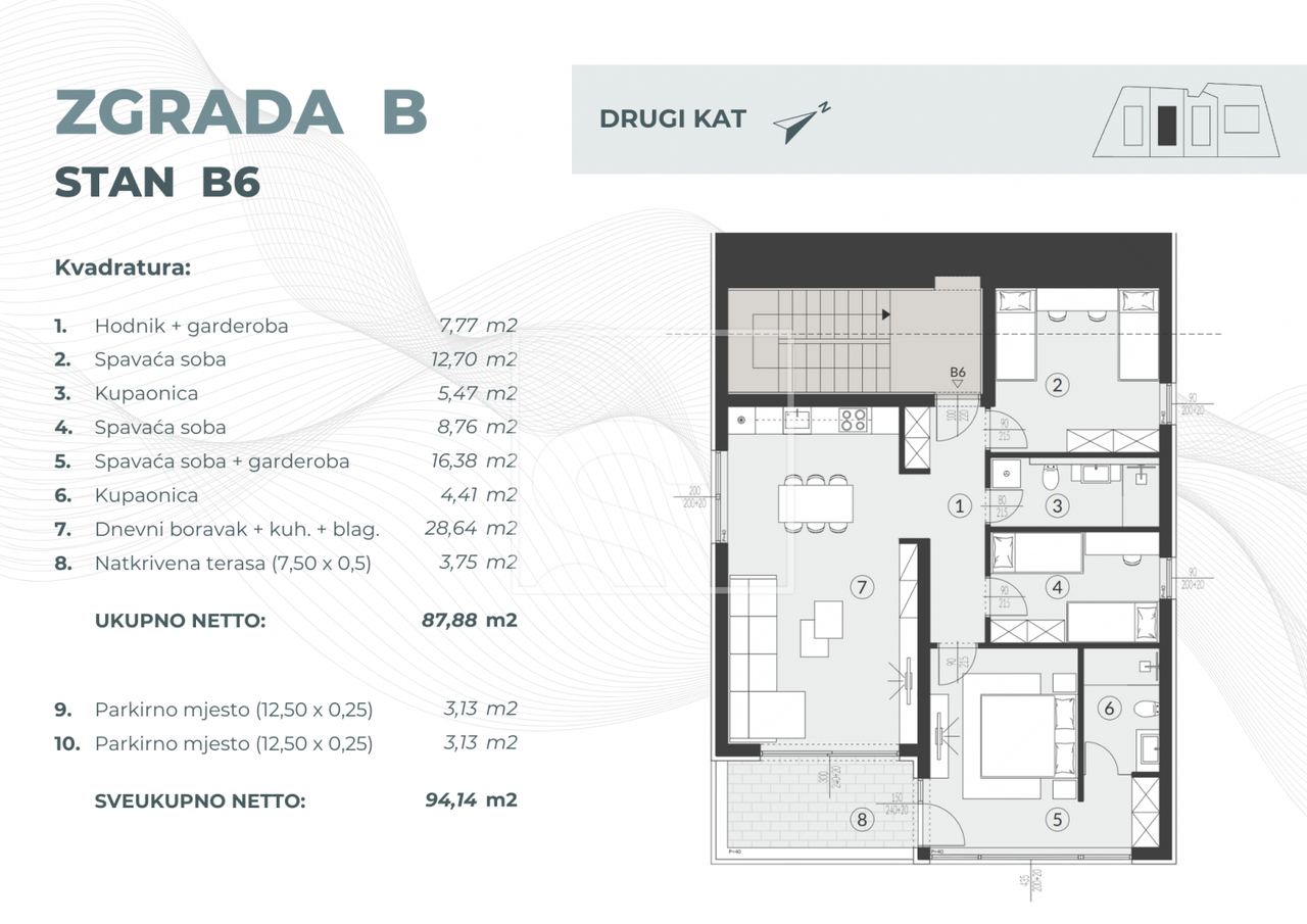 Appartamento u Fažani, 94.14m², 3 sobe, slika 2