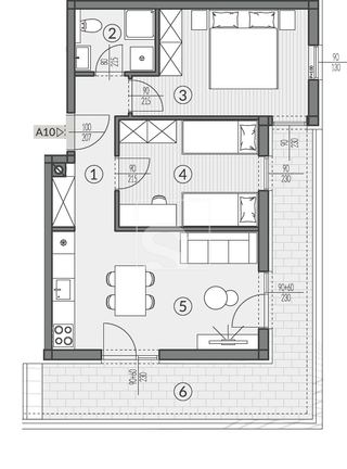 Wohnung u Puli, 61.21m², 2 sobe, slika 2