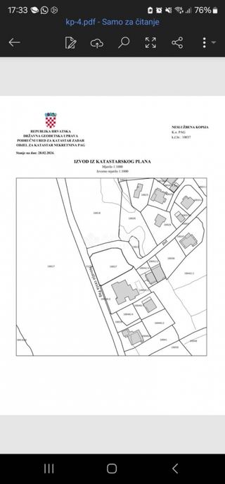 Zemljište u Pagu, 1000m², slika 3