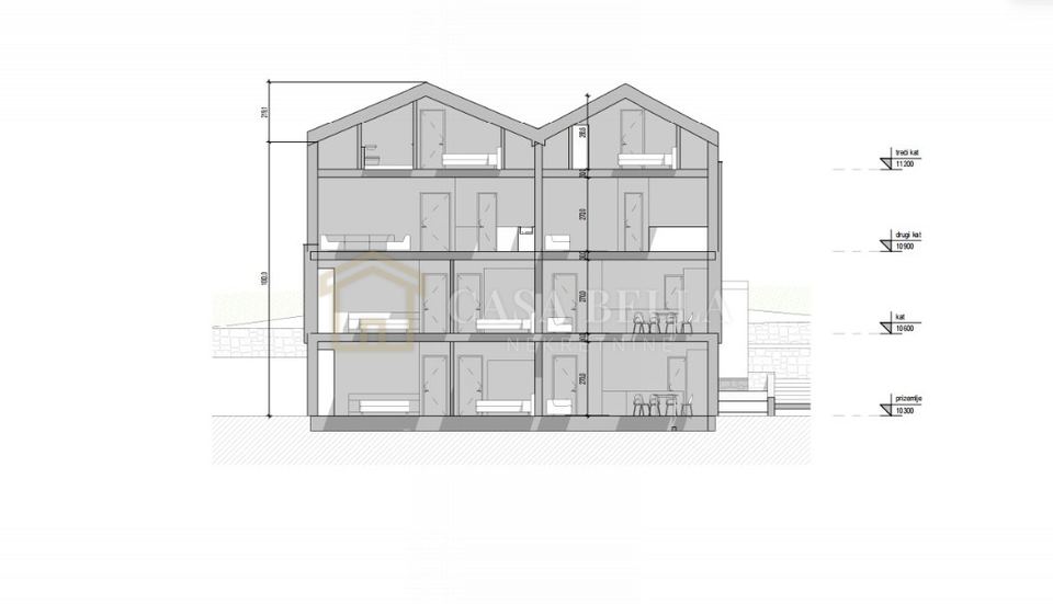 Wohnung u Crikvenici, 114.31m², 3 sobe, slika 5
